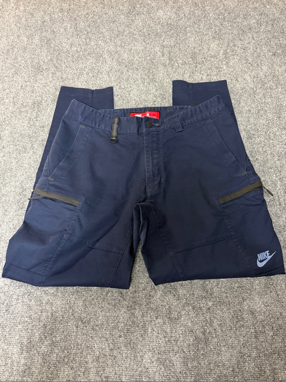 Nike Navy Cargo Shorts with Zip Pockets